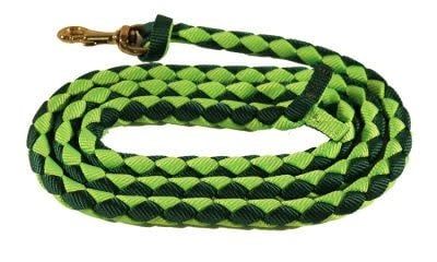 Braided Nylon Mini Lead 1/2" x 6' w/ Small Malleable Iron Snap - Assorted Colors