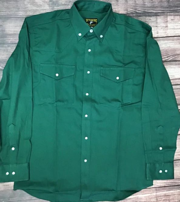 Men's Twill Western Shirt with Pearl Snaps