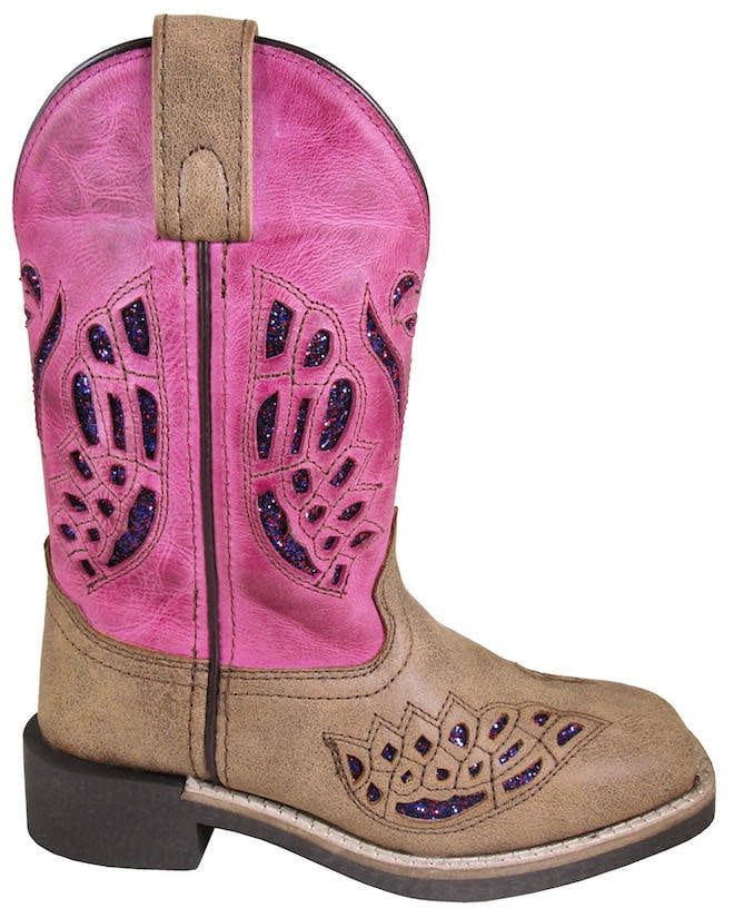 Children's Smoky Trixie Western Boots - Pink