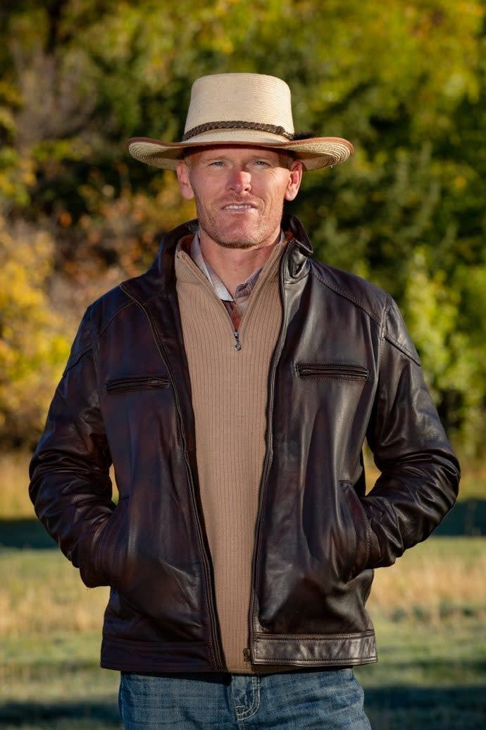 Houston Leather Jacket, Concealed Carry, Brown