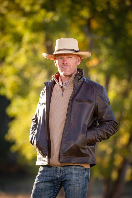 Houston Leather Jacket, Concealed Carry, Brown