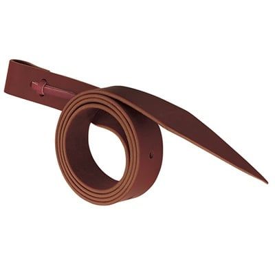 Leather Latigo with Holes, Burgandy - 1-1/2" x 60"