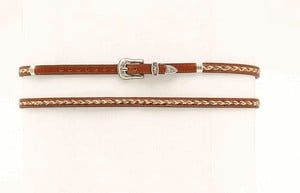 Hat Band - Leather w/HorseHair Braid
