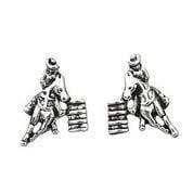 Earrings - Barrel Racer w/Cowboy Hat Box