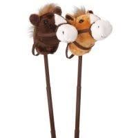 Plush Stick Horse w/Adj Stick - No Sound