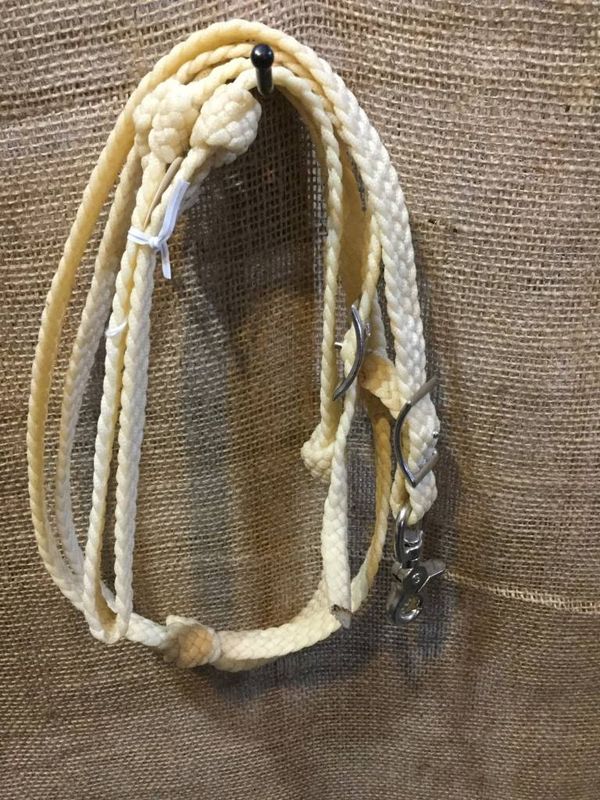 Circle L Waxed Barrel Reins w/Knots Circle L Waxed Barrel Reins w/Knots