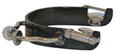 Bumper Spurs Black with Rowel - 3/4" Band