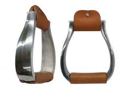 Polished Aluminum Western Stirrups