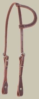 Martin Slip-Ear Headstall, Chestnut Oil, U.S.A. Made