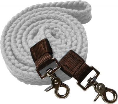Cotton Braided Roping Reins w/Snaps