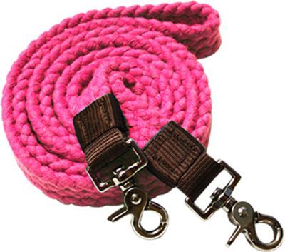 Cotton Braided Roping Reins w/Snaps