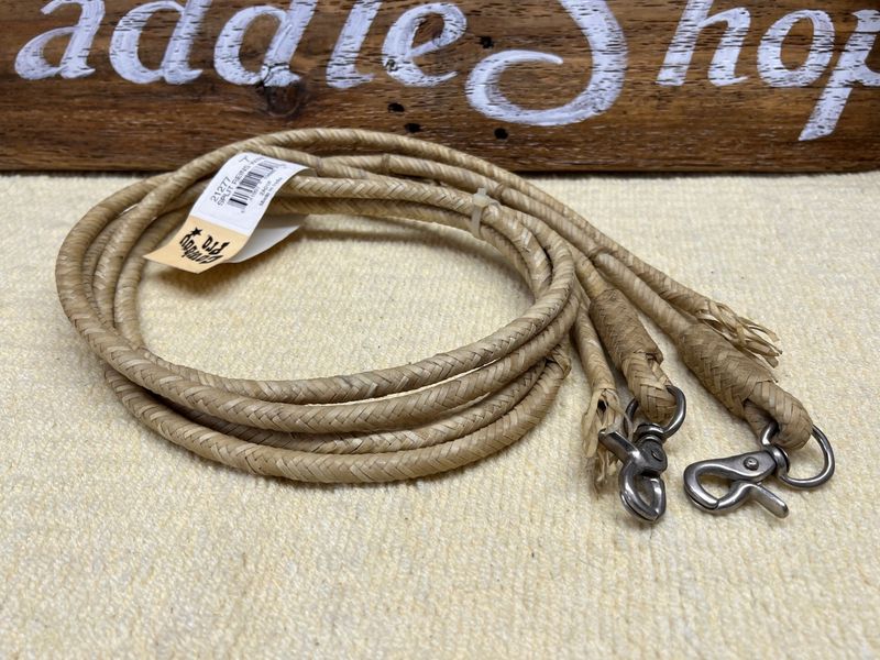 Rawhide Split Reins - Round Braided