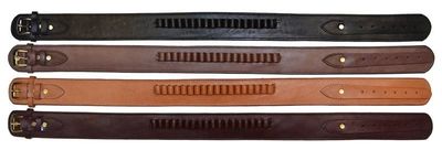 Cartridge Holster Belt .38 Cal - Smooth Leather