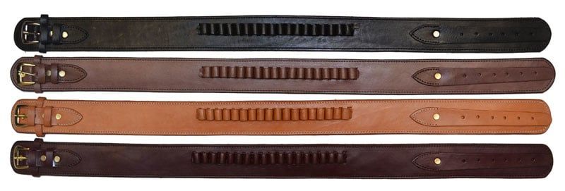 Cartridge Holster Belt .38 Cal - Smooth Leather