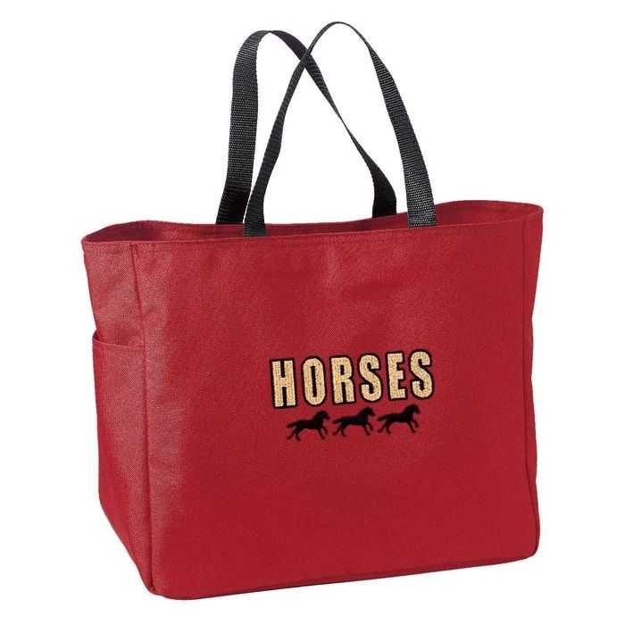 Poly/Canvas Tote Bag w/Carry Straps -