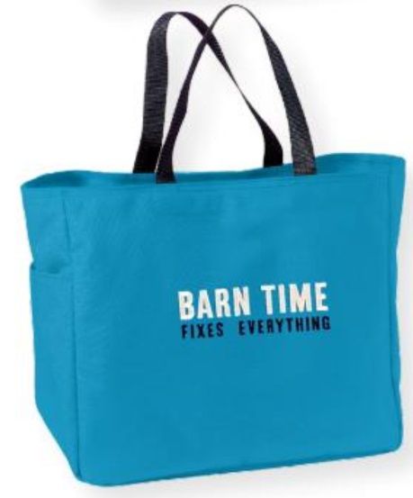 Poly/Canvas Tote Bag w/Carry Straps -
