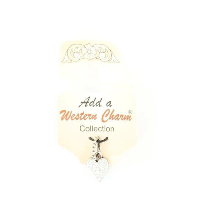 Charm - Rhinestone Heart