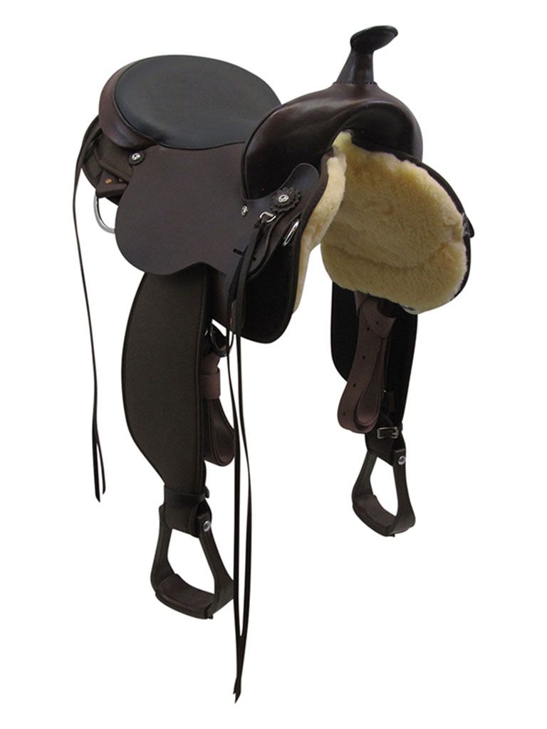 17" Reg Bar Circle Y El Campo Cordura Saddle, Gaited