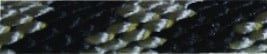Nylon Split Rein with Leather Poppers & Snaps, Black & Grey Mix - 10'