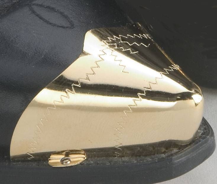Boot Toe Tips - Etched Gold
