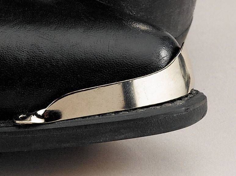Boot Toe Tip - Smooth Silver