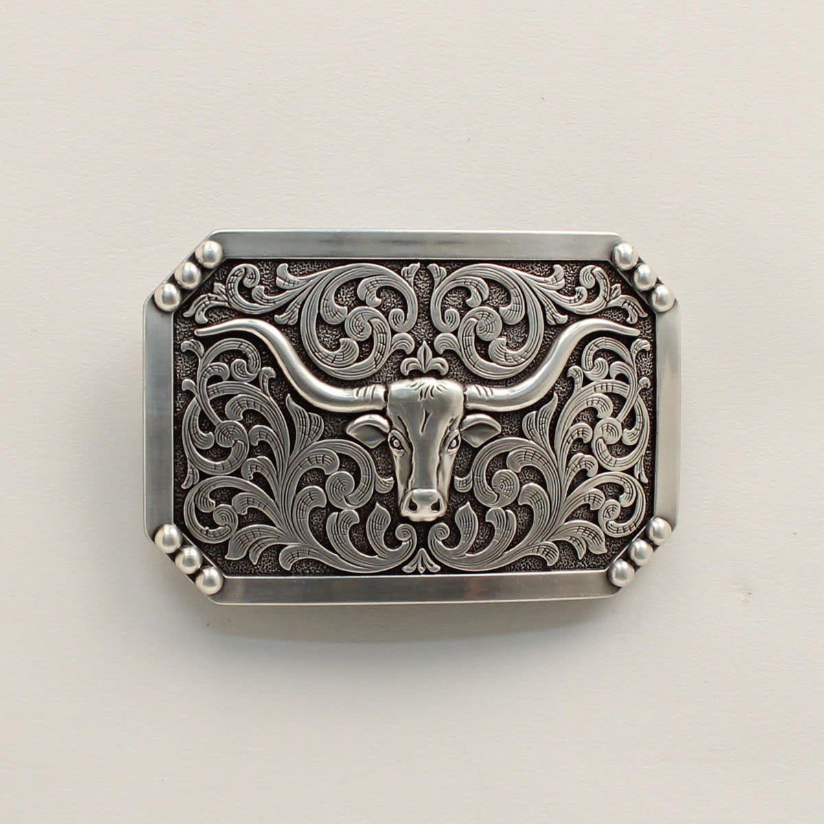 Belt Buckle - Smooth Edge Longhorn