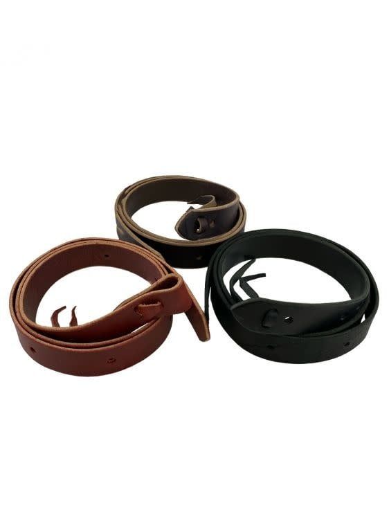 Latigo Tie Strap - 6' with Holes Black