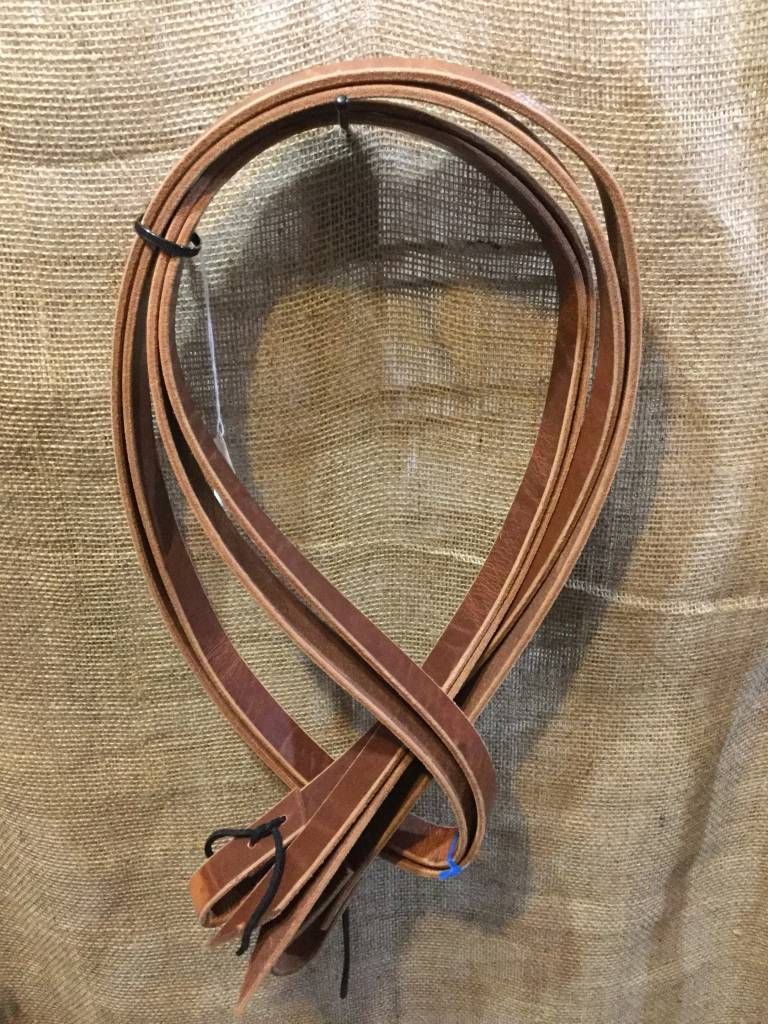 Harness Leather Reins Med. Oil - 1" x 8'