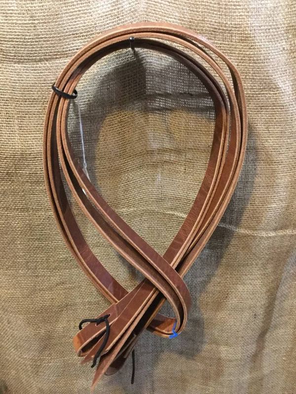 Harness Leather Reins Med. Oil - 1" x 8'