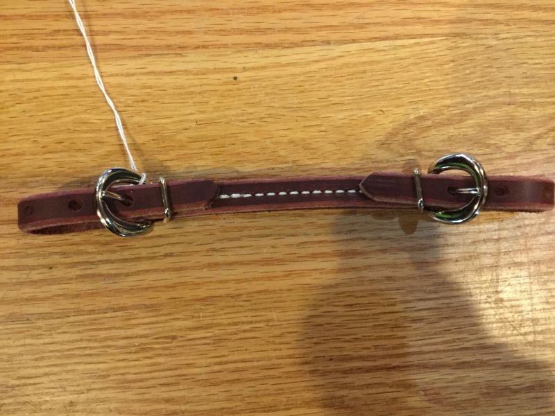 Curb Strap - Circle L Single Stitch Leather