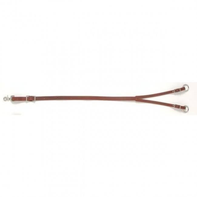 Long Leather Training Fork Brown Long