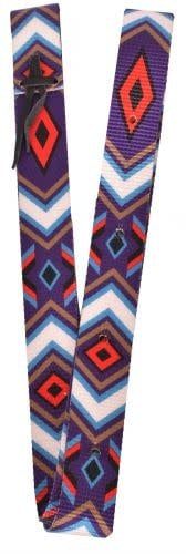 Showman Nylon Tie Strap Purple Diamond Design
