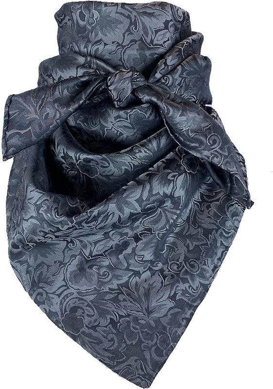 Wild Rag Silk Scarf - 20" Baroque Ash