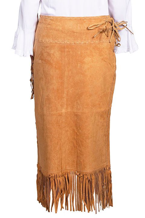 Women's Scully Suede Fringe Skirt - Old Rust