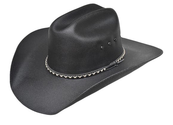 Lone Star Folsom Black Straw Hat