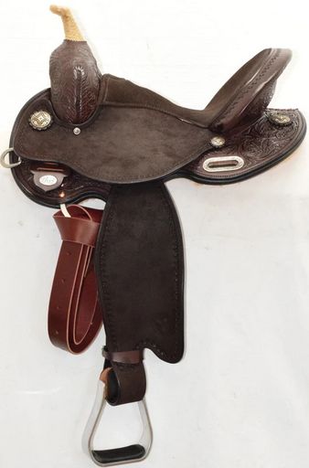 14.5" Reg Bar Circle Y Kelly Kaminski Swift Flex2 Barrel Saddle