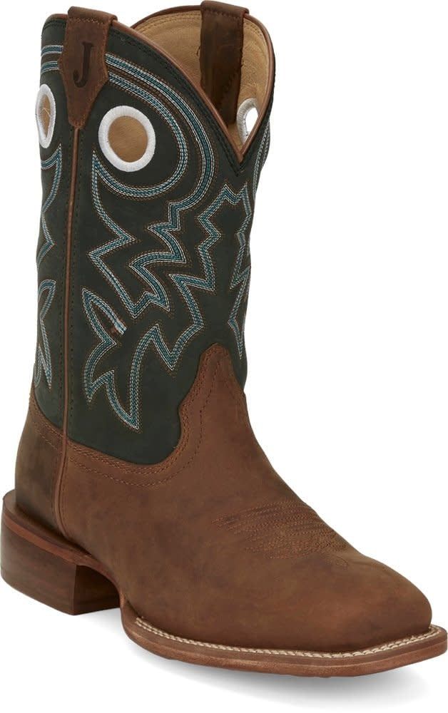 Men's Justin Big News Brown Western Boots