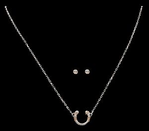 Set- Necklace/Earrings Horseshoe