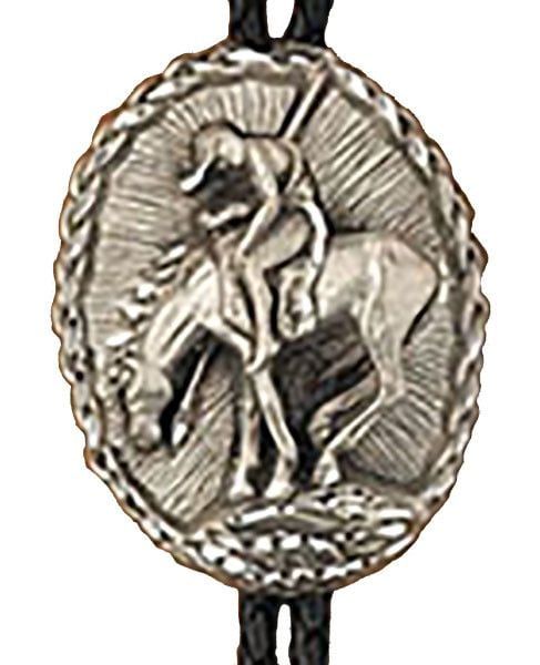 Bolo Tie - Pewter, End of the Trail