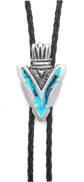 Bolo Tie - Turquoise Arrowhead