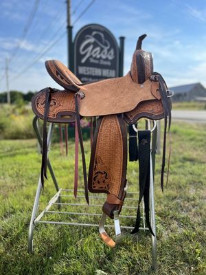 15" Wild Star Two-Tone Roughout Barrel Saddle - Inlay Seat