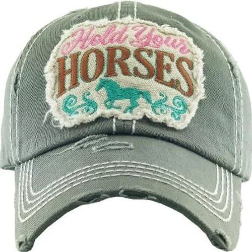 Ball Cap - "Hold Your Horses"