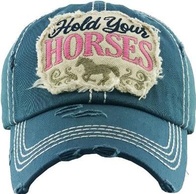 Ball Cap - "Hold Your Horses"