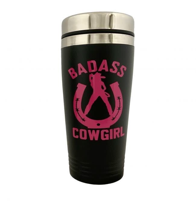 Travel Mug - Badass Cowgirl