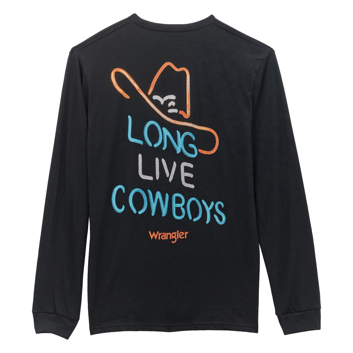 Men's Wrangler L/S Black T-Shirt