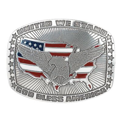 Belt Buckle - USA and Eagle