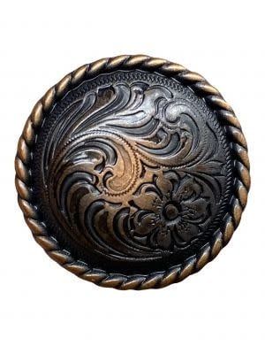 Copper Engraved Concho - 1.5 Copper Engraved Concho - 1.5" (SOLD IN PAIRS)
