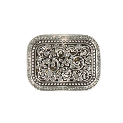 Belt Buckle - Floral Filigree Crystal Belt Buckle - Floral Filigree Crystal