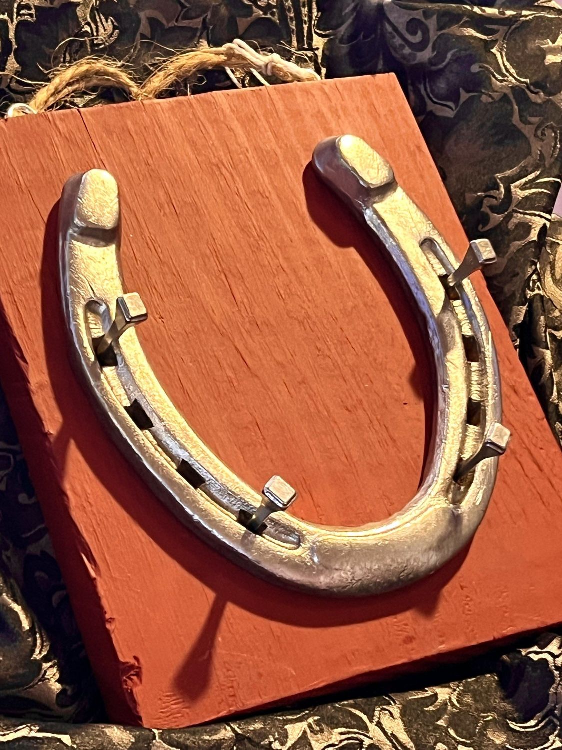Wall Hook - Horseshoe and Nails