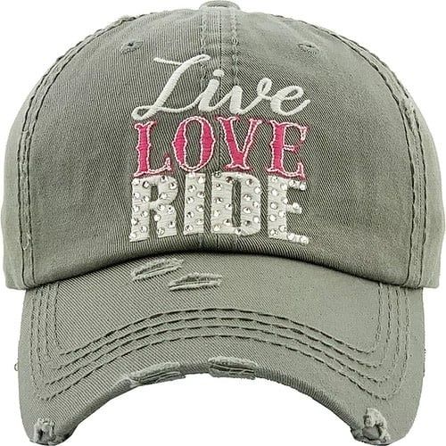 Ball Cap - "Live, Love, Ride"